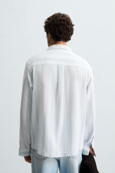 CHEMISE STRUCTURÉE À RAYURES - rayures de Zara - Image 2