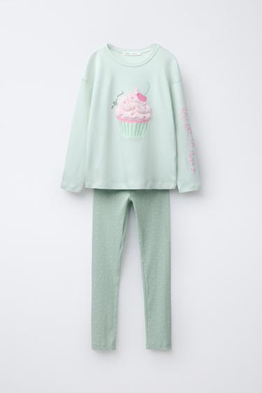 AGES 6-14 / SHEEPSKIN CAKE PYJAMAS - Sea green by Zara - Image 0