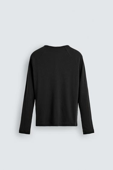 T-SHIRT RAGLAN LÉGER - Anthracite foncé de Zara - Image 7