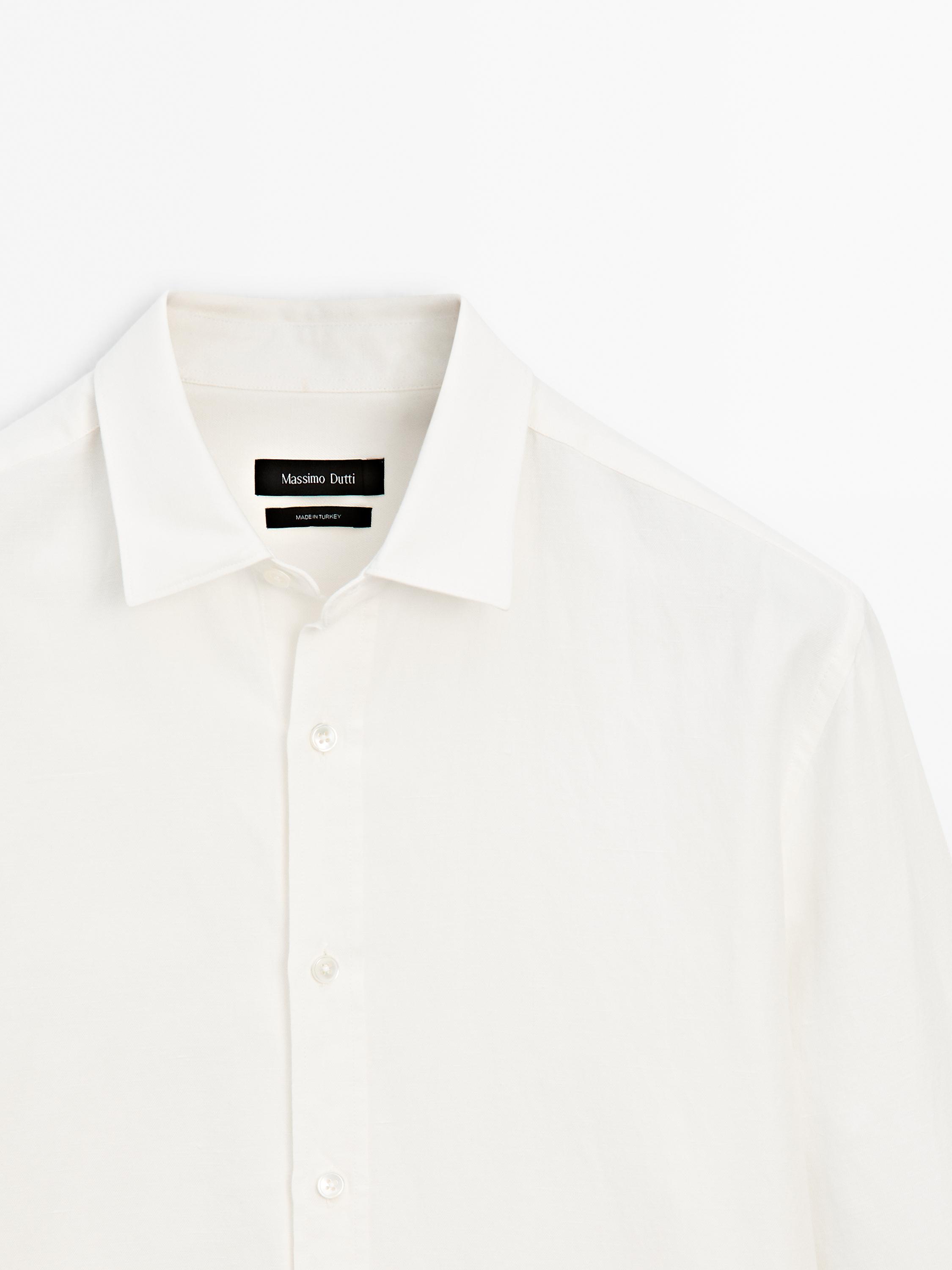 Chemise lin regular fit