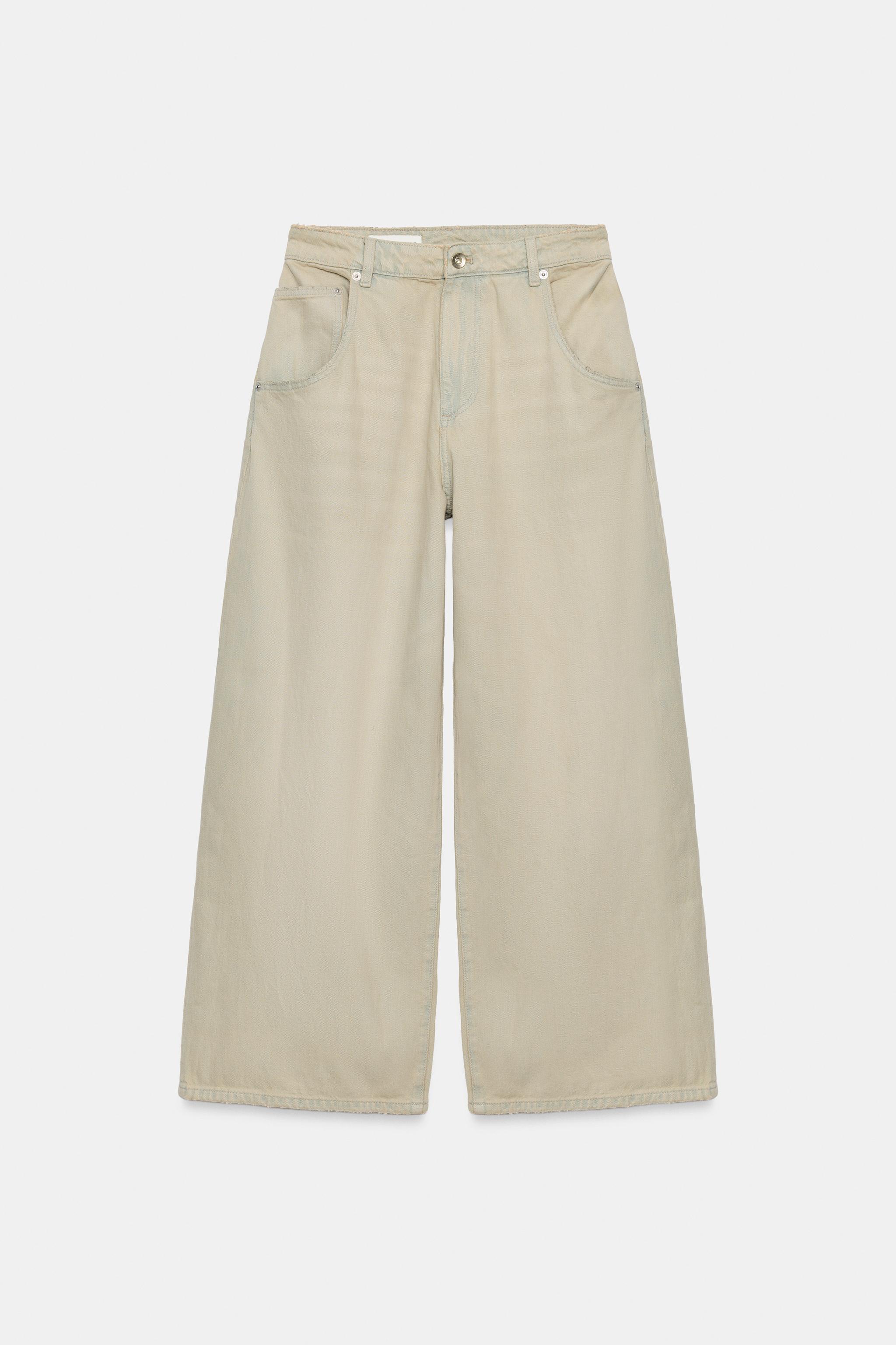 Zara Trf Baggy Orta Bel Jean görsel 6