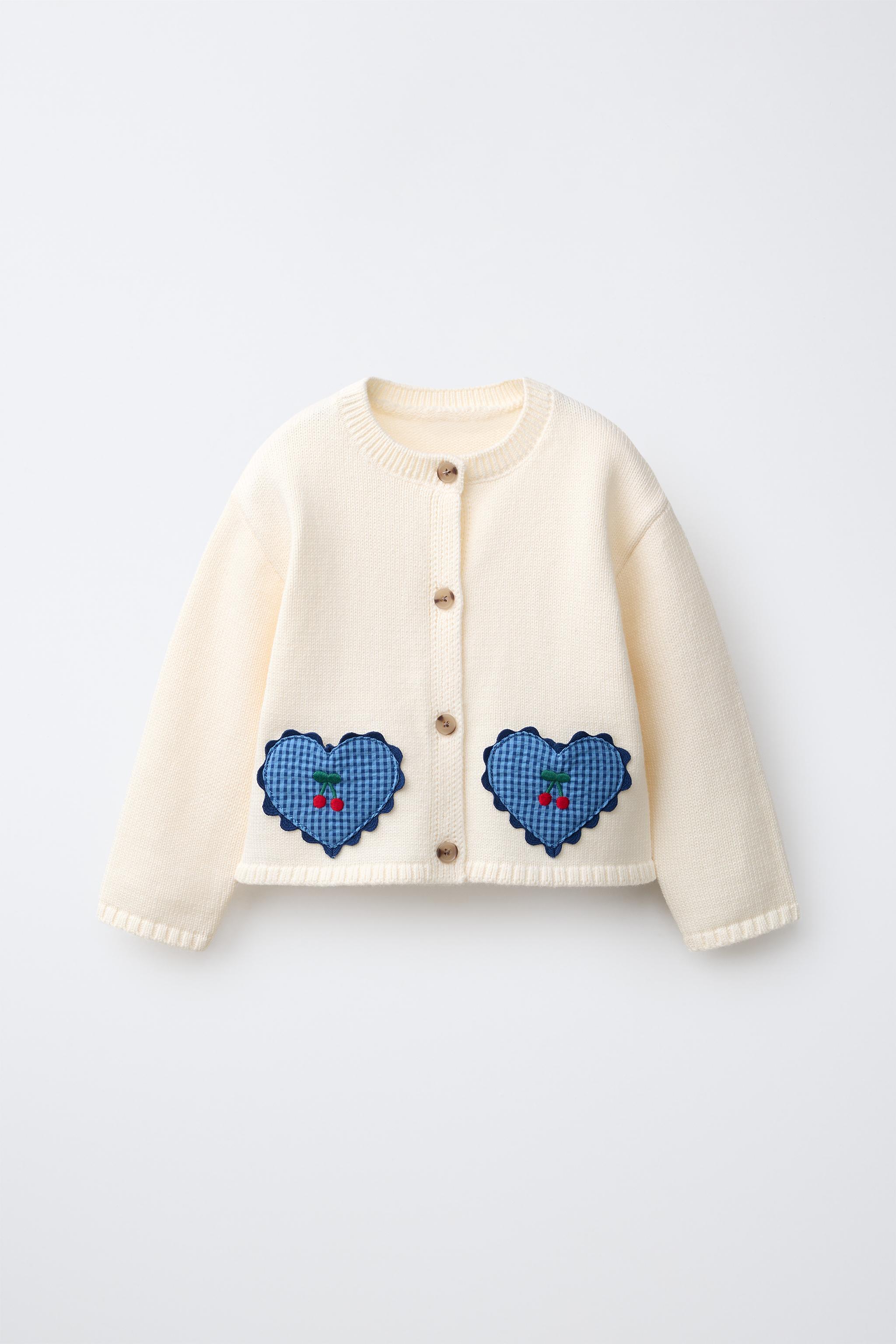 HEART POCKET CARDIGAN - Ecru | ZARA United States