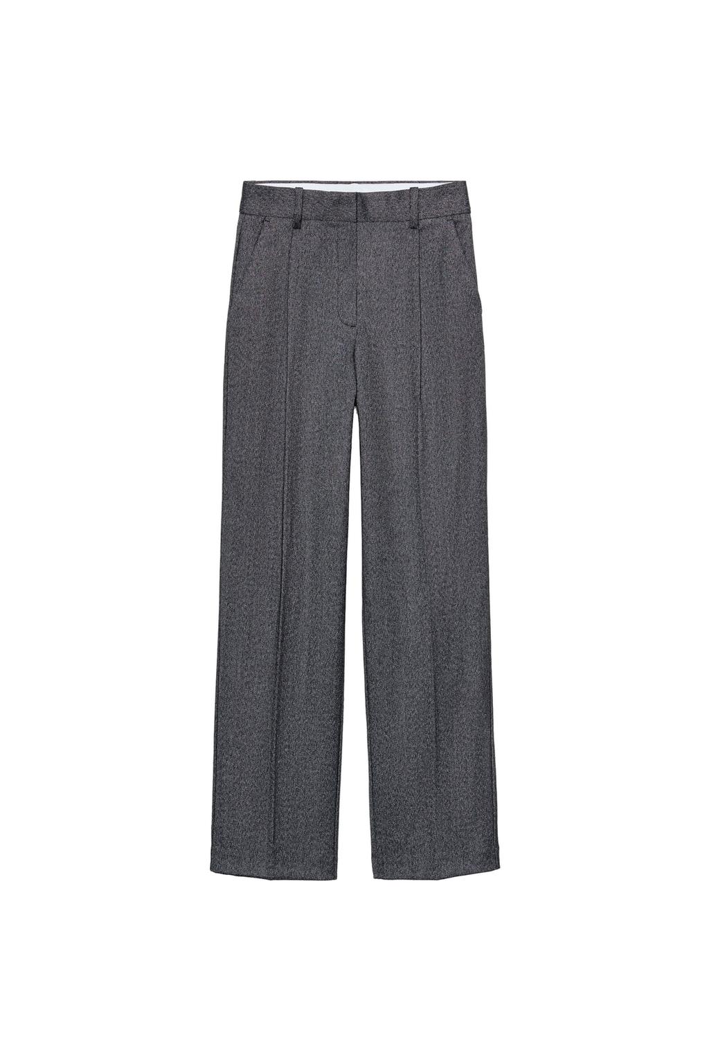 HERRINGBONE STRAIGHT LEG PANTS - image 3