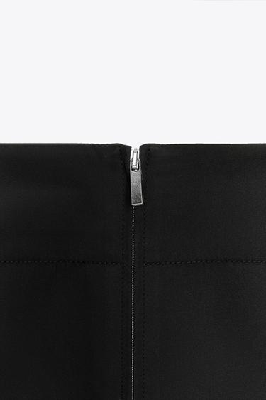 JUPE ÉVASÉE CEINTURE LARGE ZW COLLECTION - Noir de Zara - Image 7
