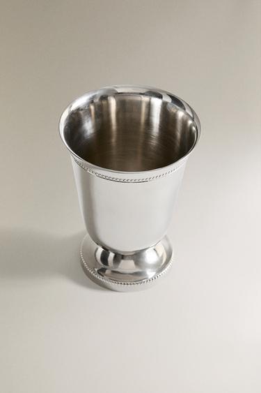 VASE COUPE ACIER DROIT PETIT - Argent de Zara - Image 1