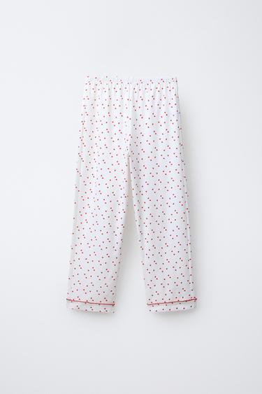 6-14 ANS/ PYJAMA À CŒURS - Écru de Zara - Image 4