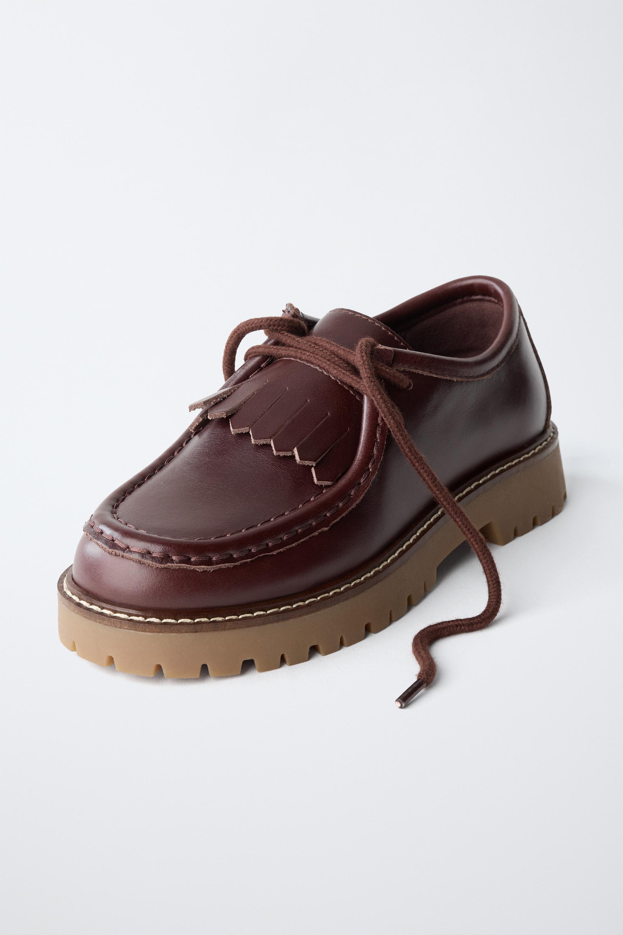Обувь Zara FRINGED WALLABEE SHOES — фото 3