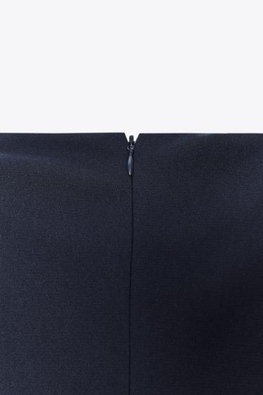 ROBE COURTE ÉPAULETTES - Bleu marine de Zara - Image 7