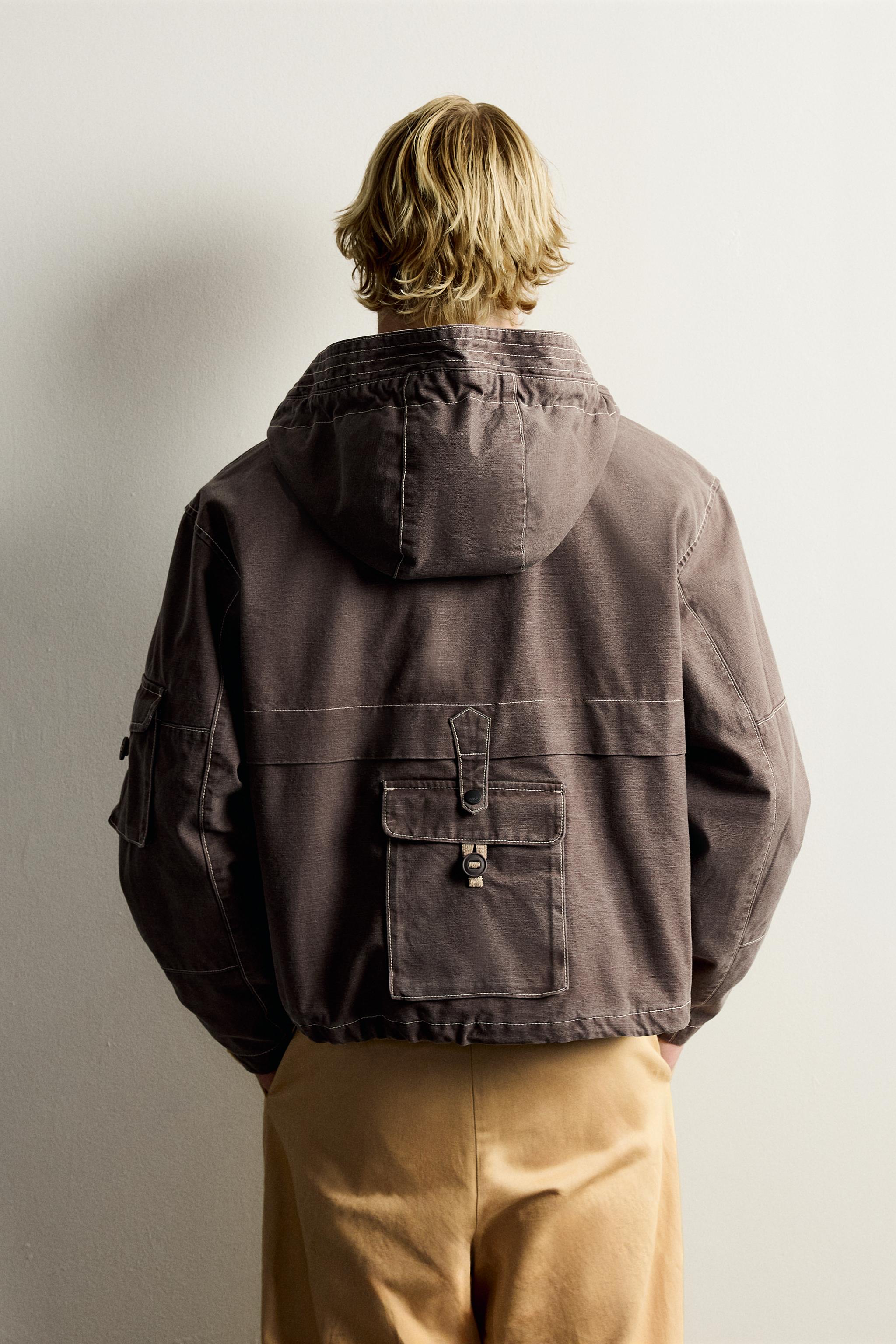 CROPPED UTILITY POCKET JACKET