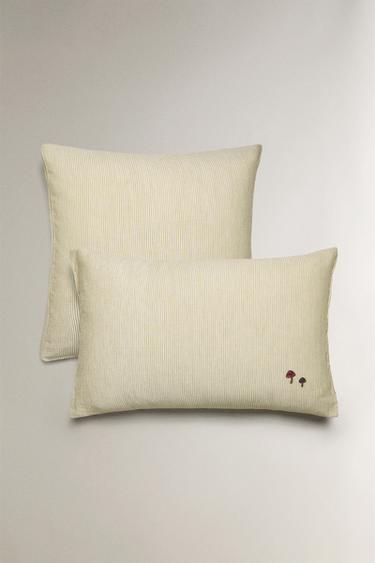 KINDERKOPFKISSENBEZUG GAZE STREIFEN - Grün von Zara