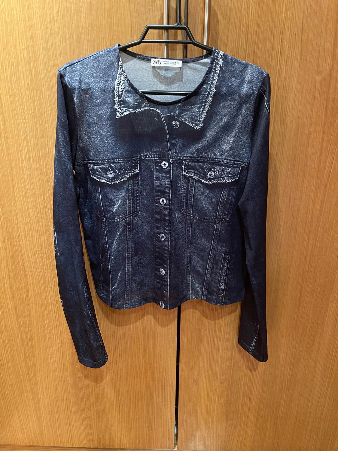 DENIM-EFFECT T-SHIRT