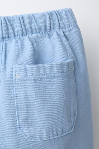 RELAXED FIT TWILL TROUSERS - Bluish by Zara - Image 3
