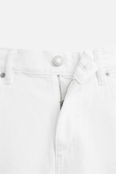SHORT EN DENIM COUPE CLASSIQUE - Blanc de Zara - Image 7