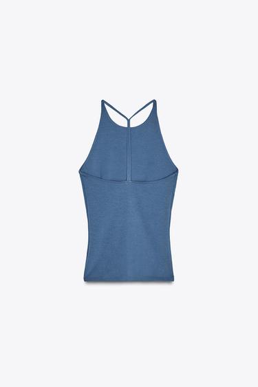 TOP DOS BRIDE - Bleu moyen de Zara - Image 6