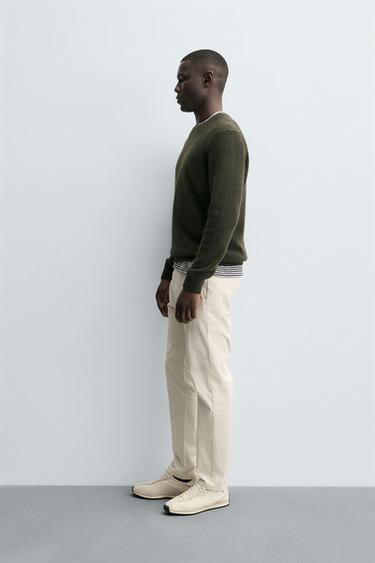 PANTALON CHINO SKINNY - Écru de Zara - Image 3