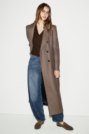 Zara Z1975 HIGH WAIST BARREL JEANS - Mid-blue