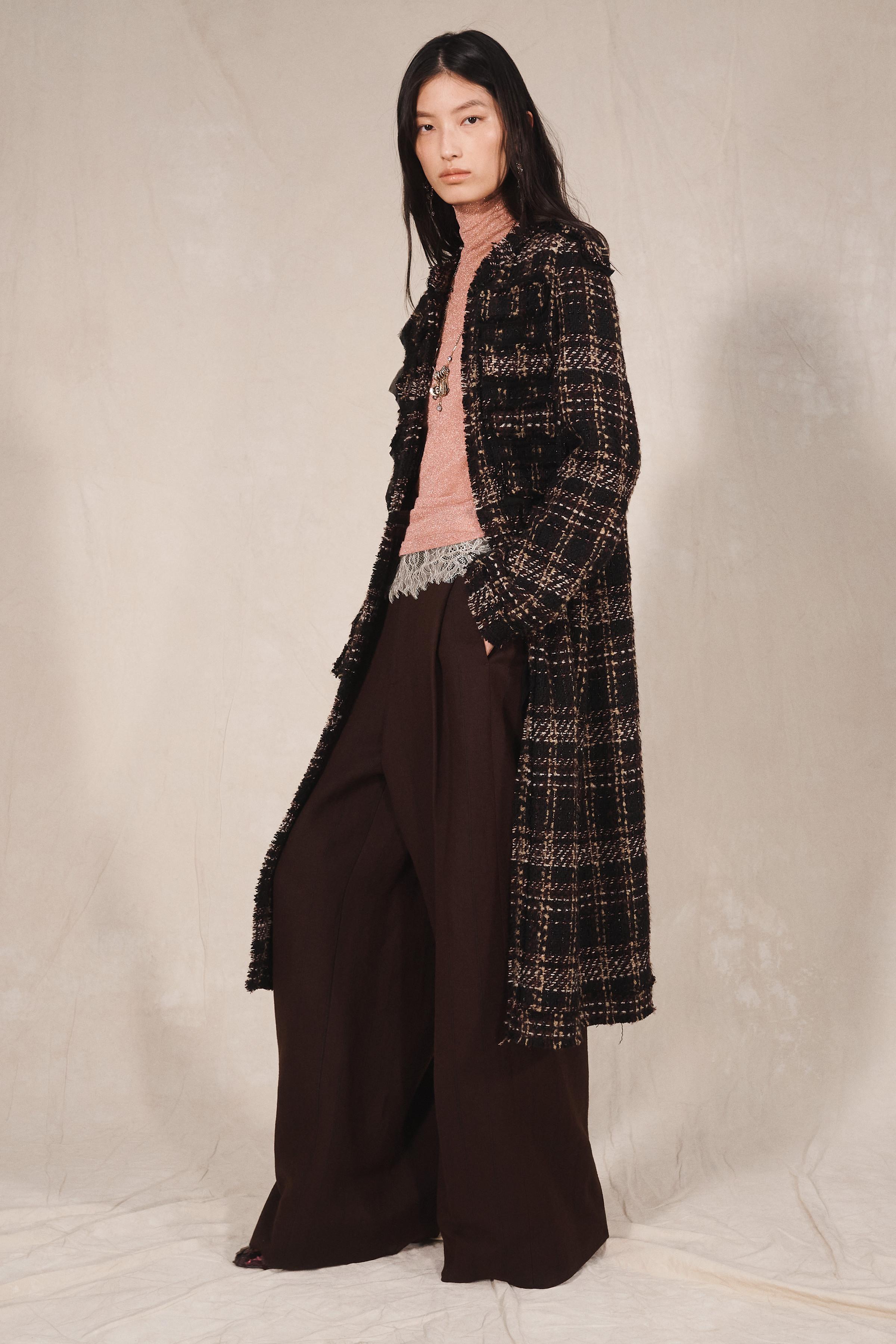 MANTEAU LONG STRUCTURÉ À CARREAUX ÉDITION LIMITÉE