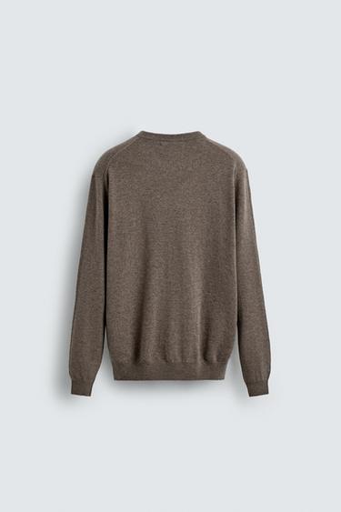 PULL 100% CACHEMIRE - Sable / Chiné de Zara - Image 6