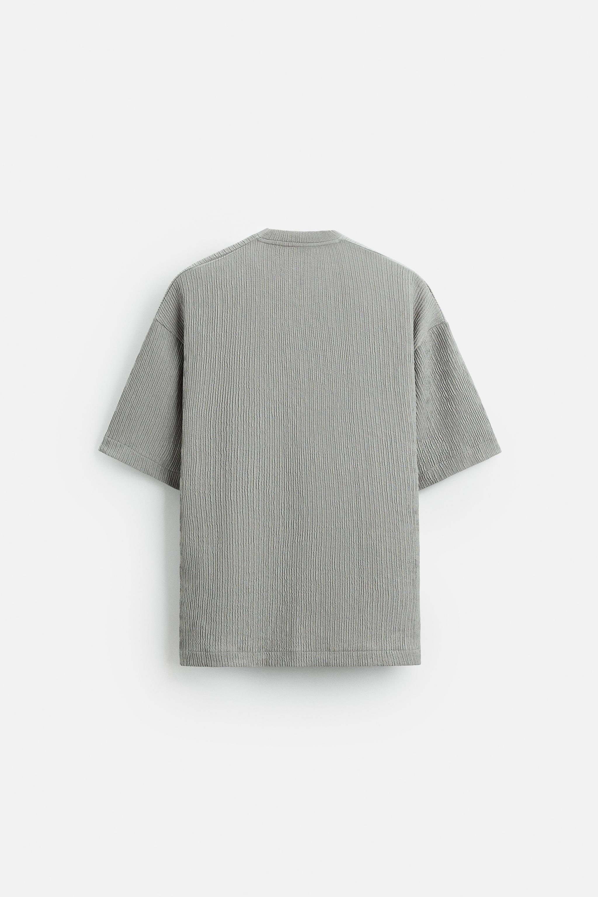 テクスチャジャカードTシャツ - オフホワイト | ZARA Japan / 日本