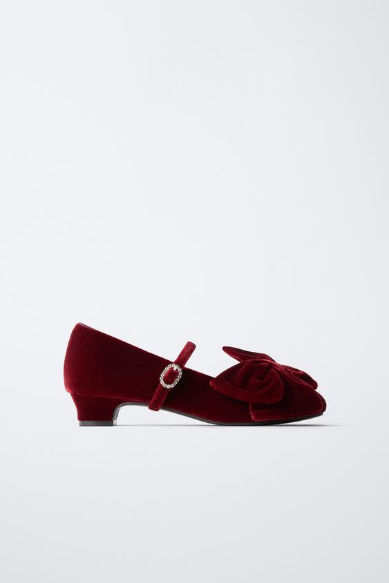 ZAPATO TACÓN LAZO - Rojo de Zara - Imagen 0