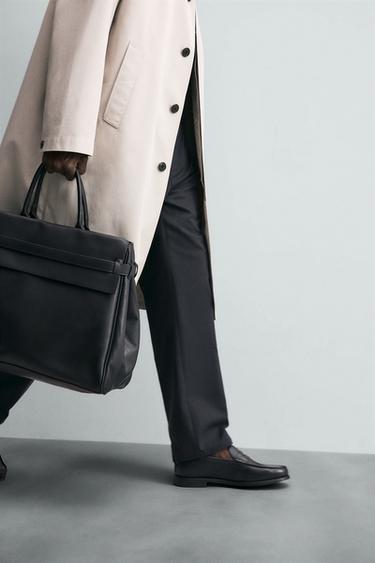Zaras SKINNLOAFERS MED TOFS - Svart
