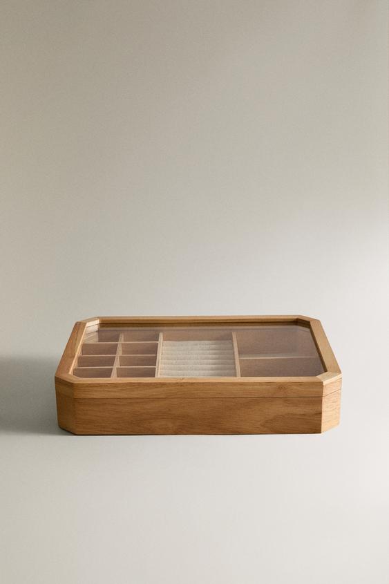 Zara 木製珠寶盒 - 淺米色 - 圖片 0