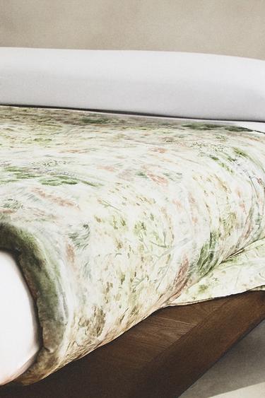GARDEN PRINT DUVET COVER - Green by Zara - Image 5
