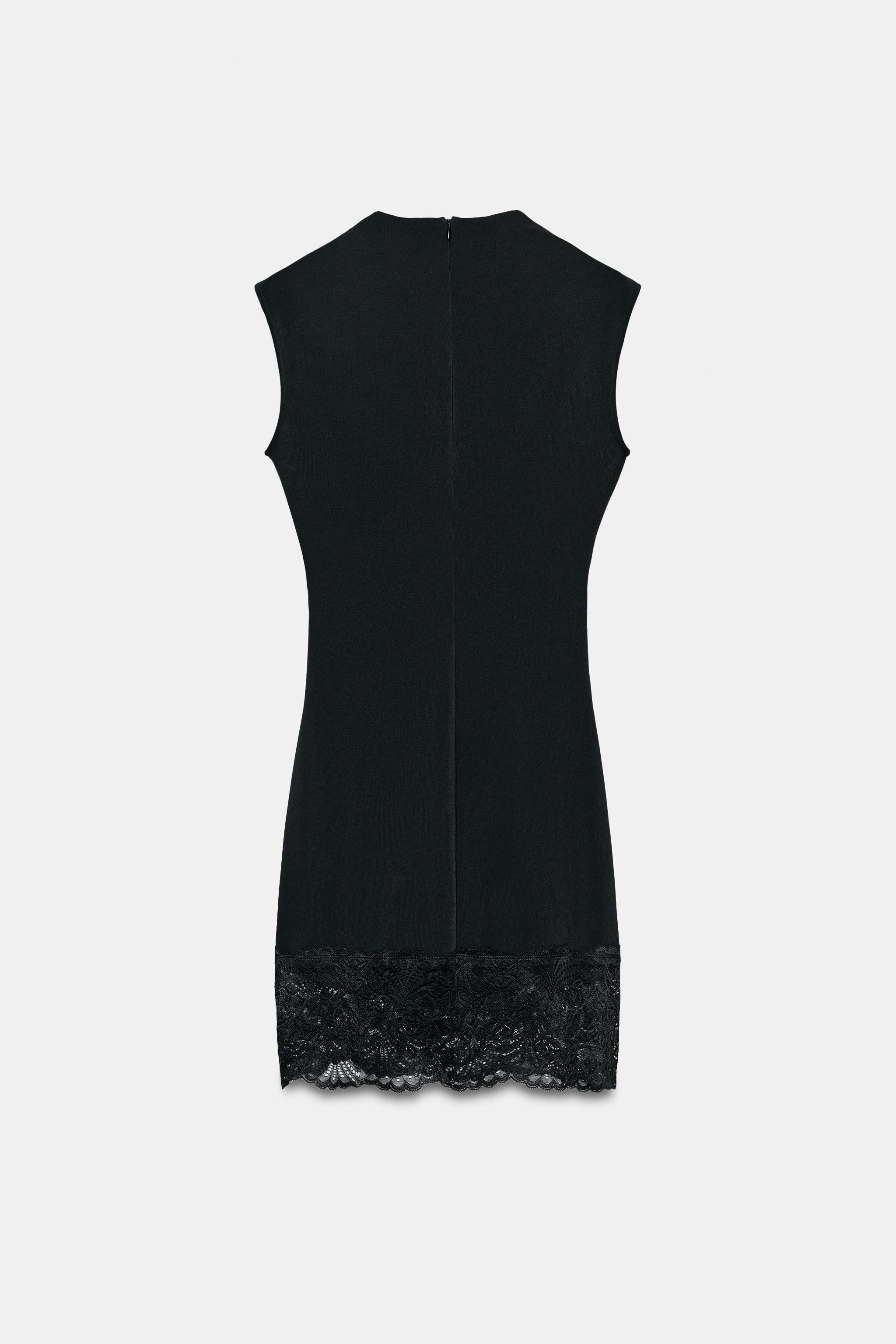 STRETCH LACE SHORT DRESS