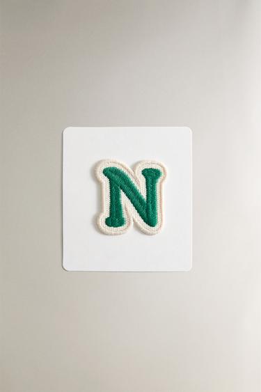 THERMO-ADHESIVE LETTER N PATCH - Blue by Zara - Image 0