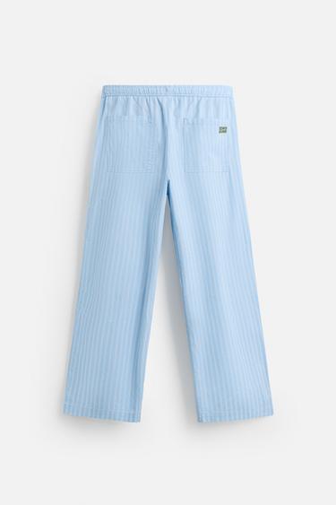 STRIPED TEXTURED TROUSERS - striped by Zara - Image 7
