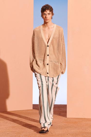 STRPD PNT - Vert / Écru de Zara