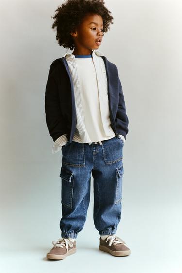 JEANS JOGGER CARGO COMFY - Azul medio de Zara