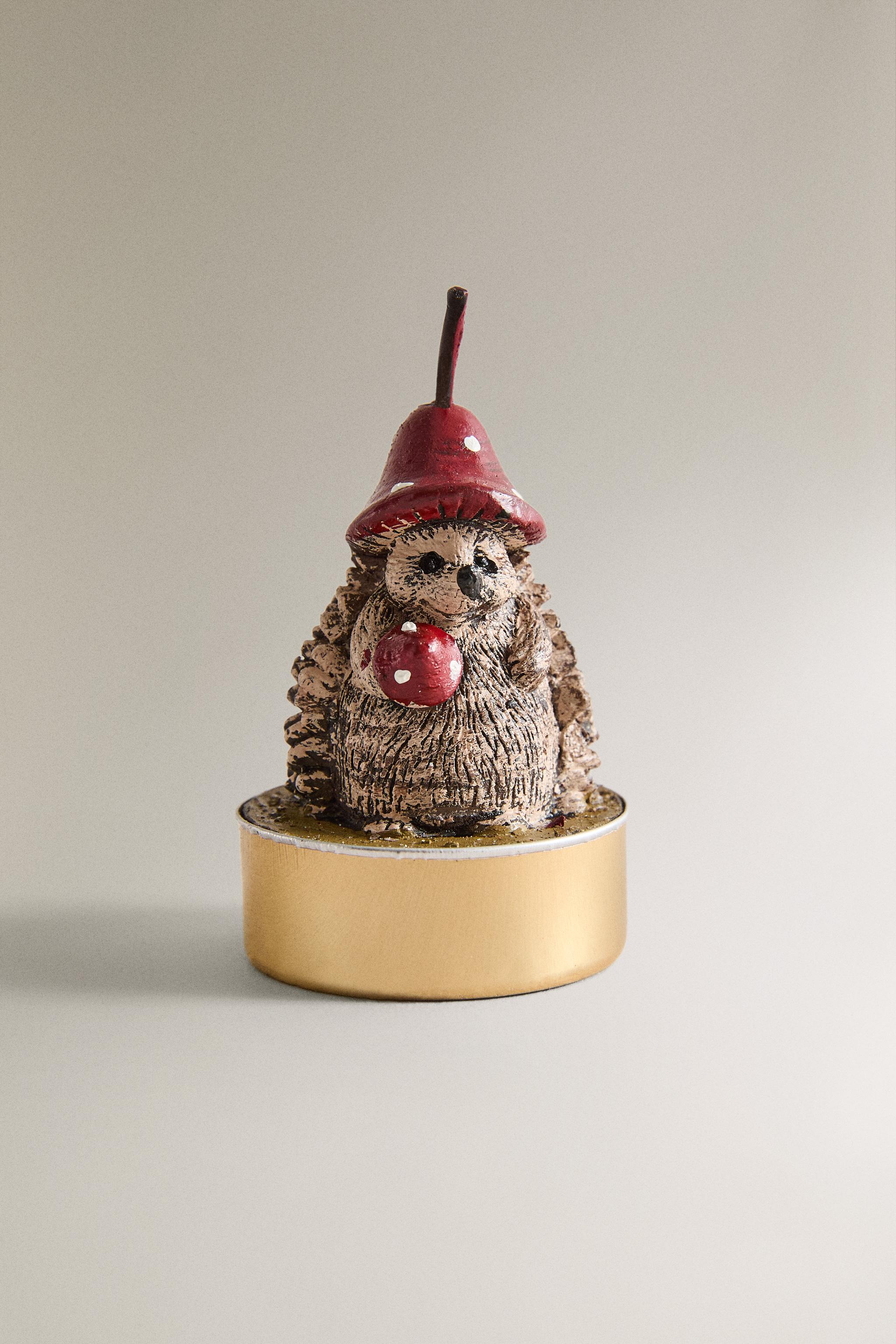 盛り沢山クリスマス☆ハリネズミ クリスマス ハリネズミ キャンドル 6個セット - ブラウン | ZARA Japan