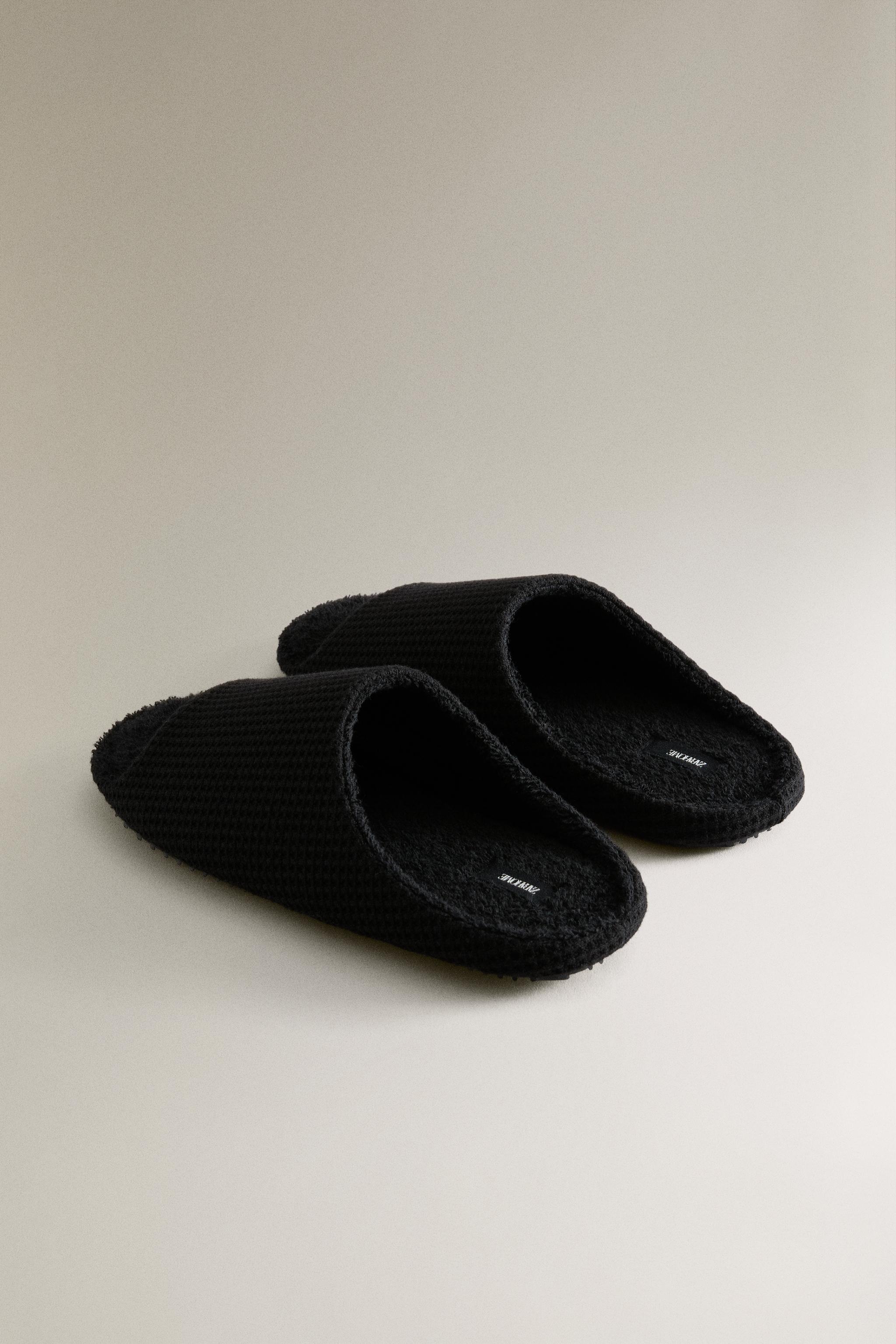 OPEN TERRY BATHROOM SLIPPERS