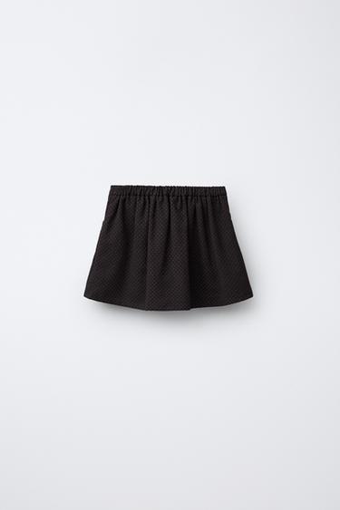 POLKA DOT BERMUDA SKORT - Brown by Zara - Image 1