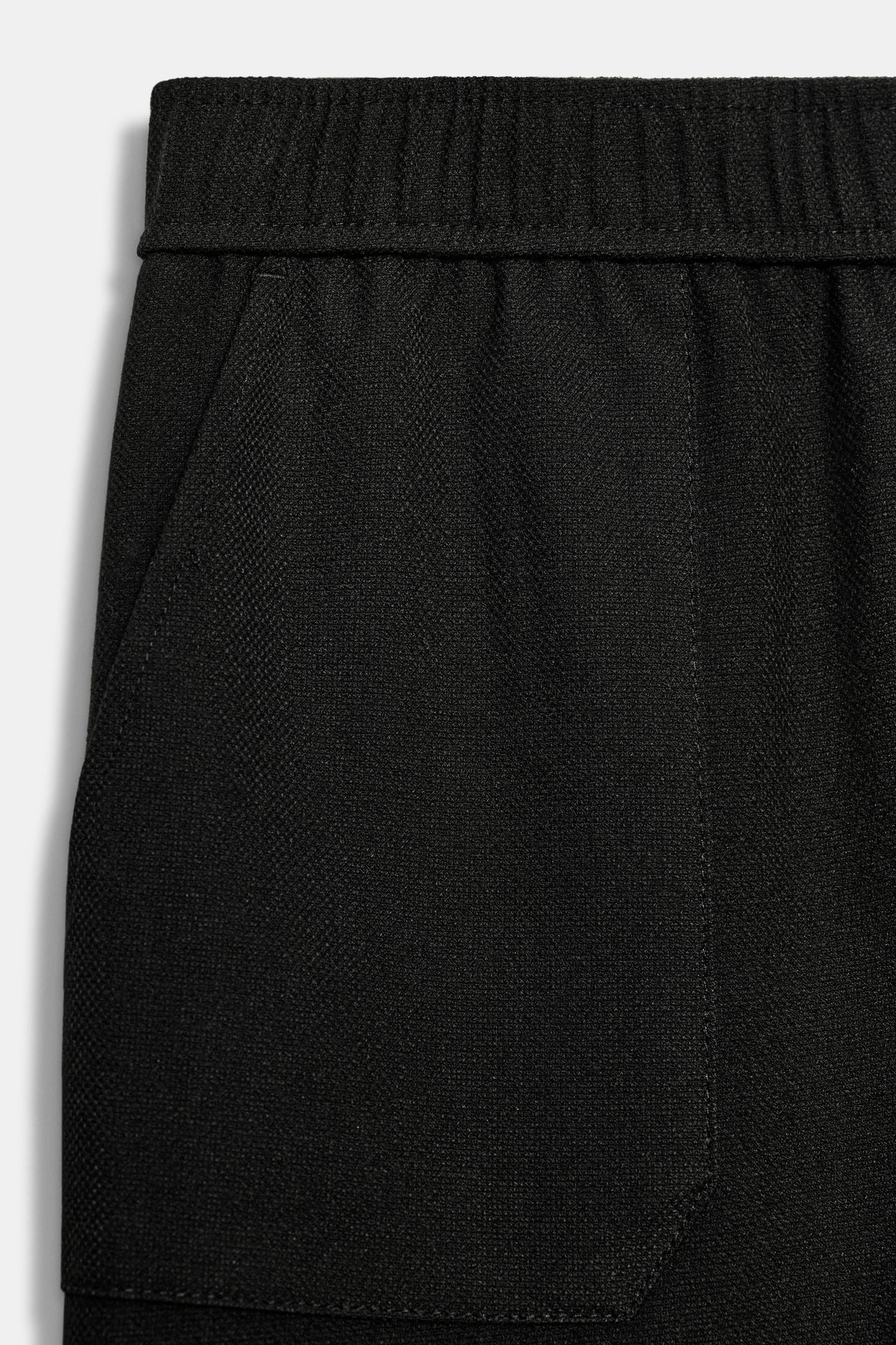 Женские брюки Zara Elastic-Waist, цвет: Чёрный — фото 6
