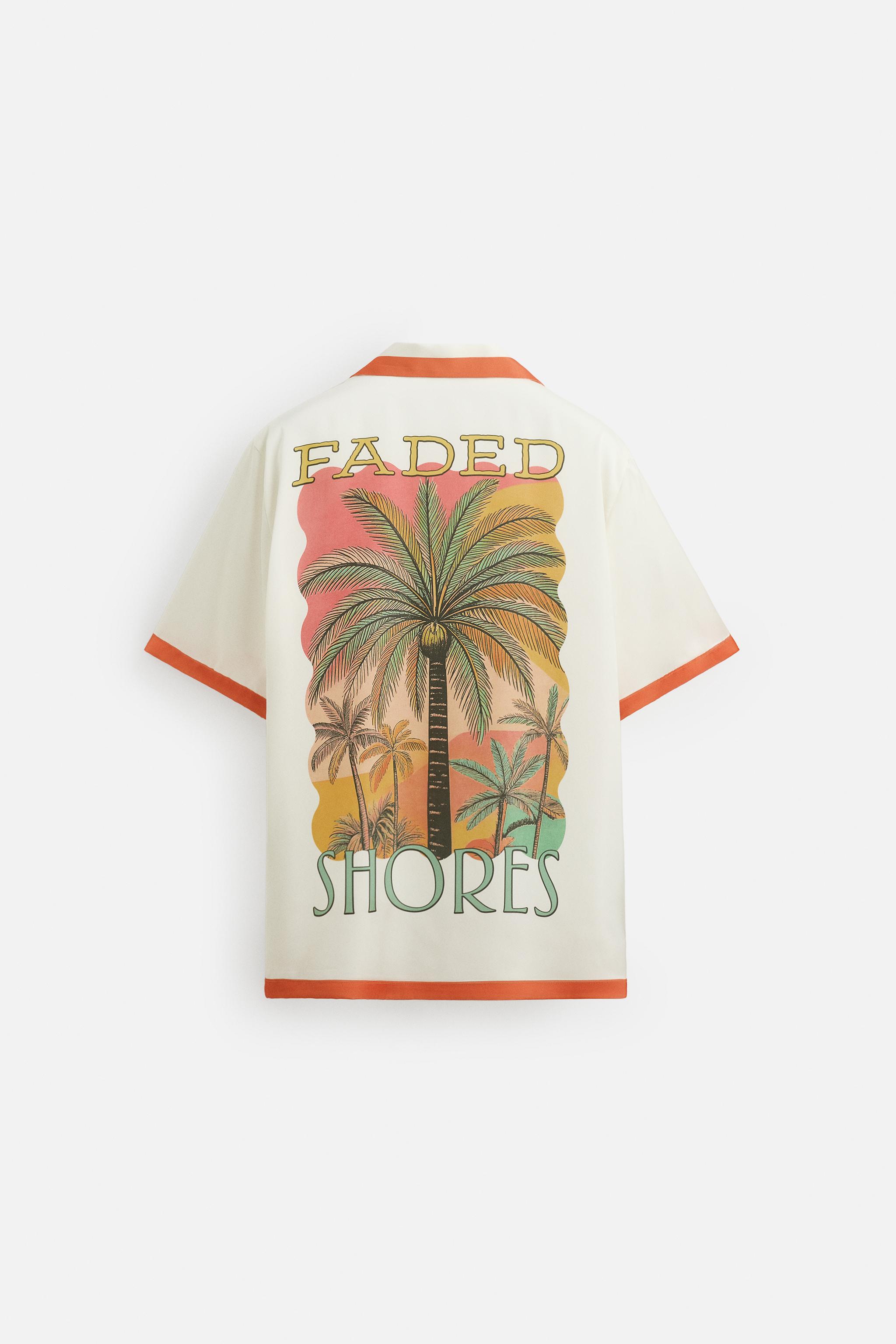 CHEMISE SATINÉE À BANDES CONTRASTÉES
