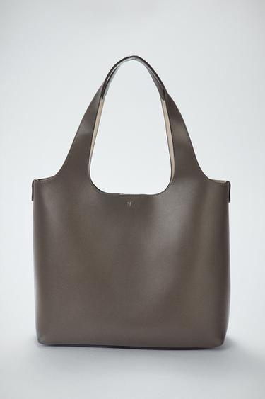 Zara SHOPPER BAG - Gray