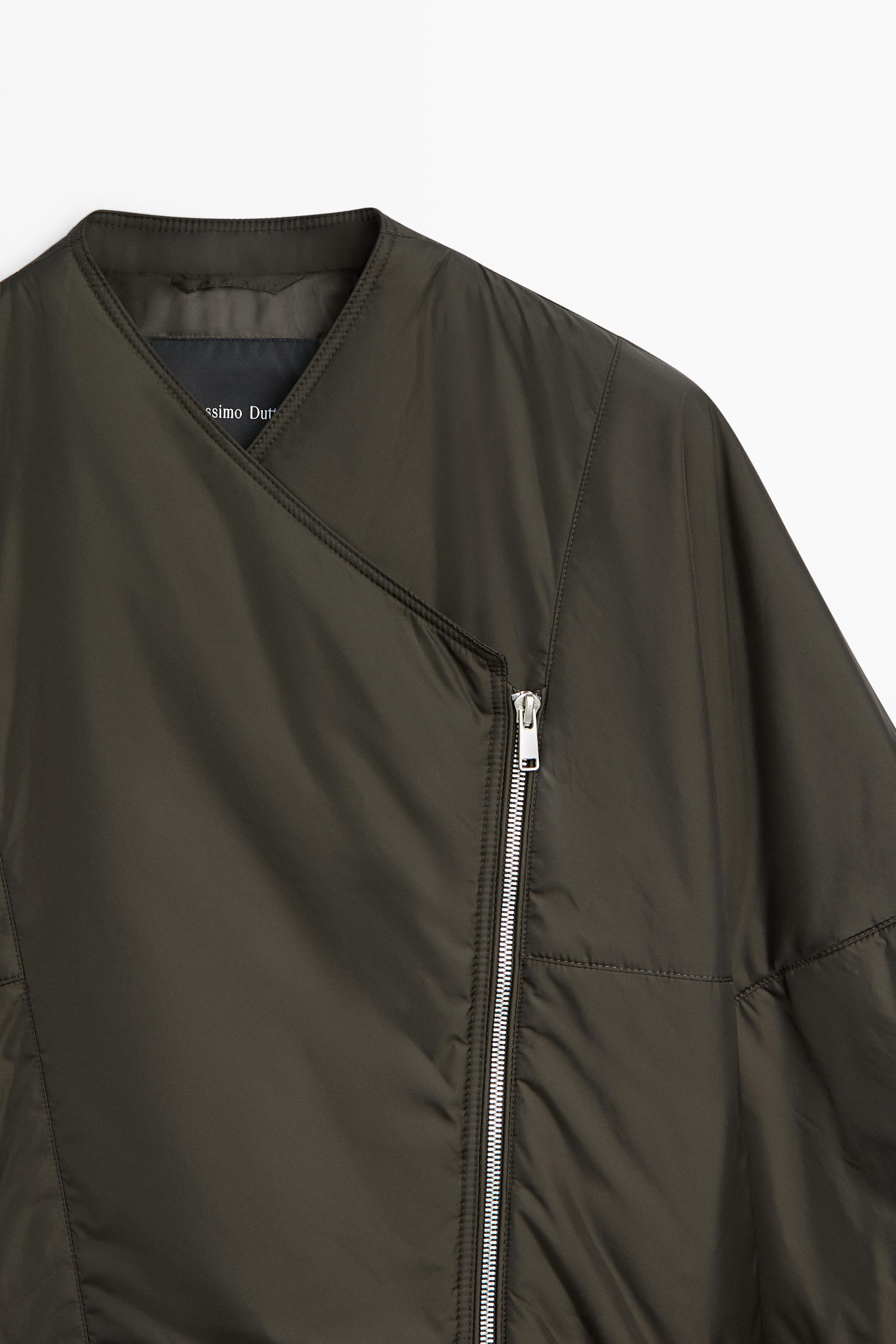 Lightweight quilted bomber jacket