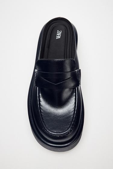 MOCASÍN DESTALONADO SUELA CHUNKY - Negro de Zara