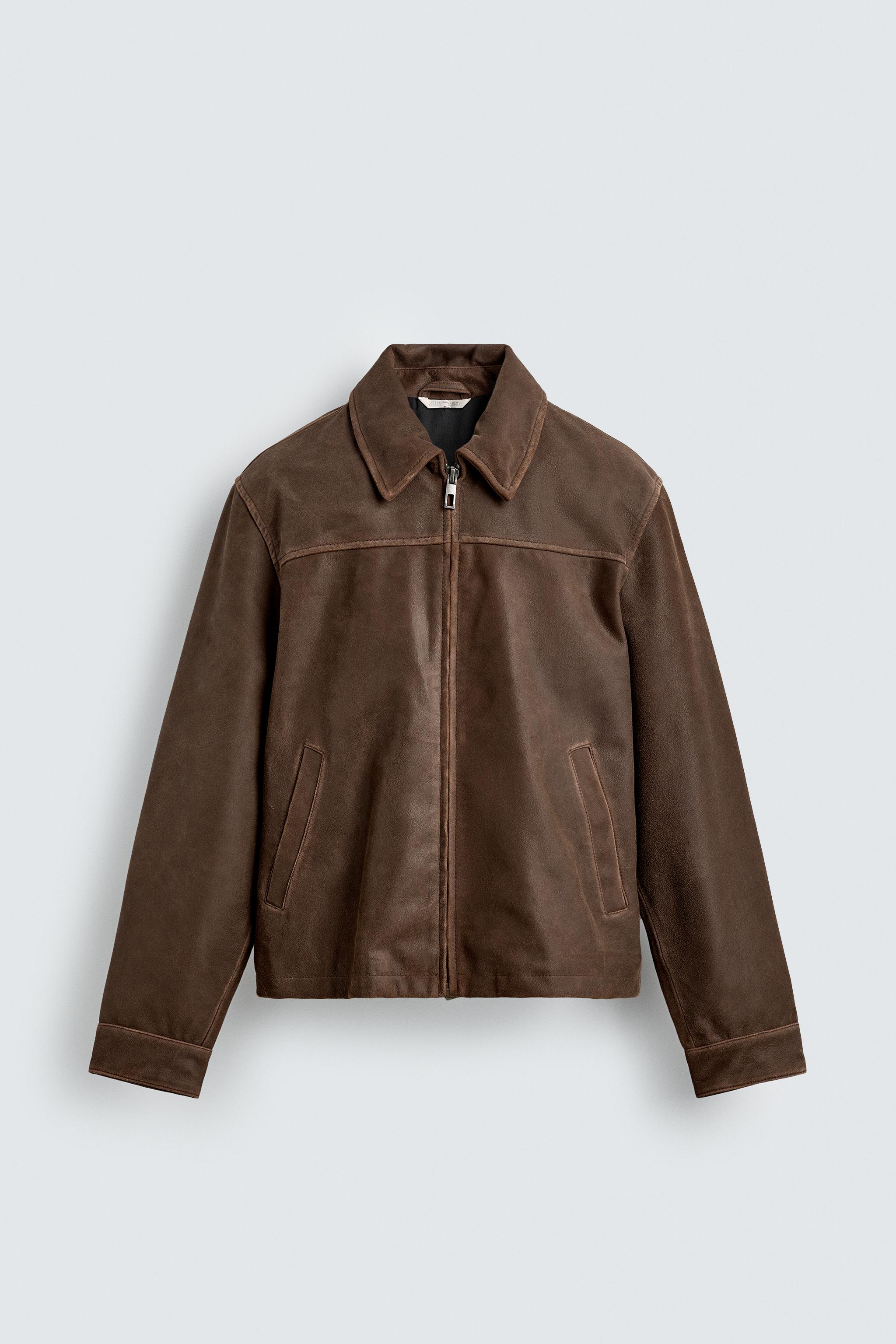 ZARA リアル レザージャケット　ダークブラウン 05479420700-e2.jpg?ts=