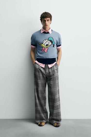 DONALD DUCK KNIT T-SHIRT HARRY LAMBERT FOR ZARA X DISNEY - Blue by Zara - Image 0