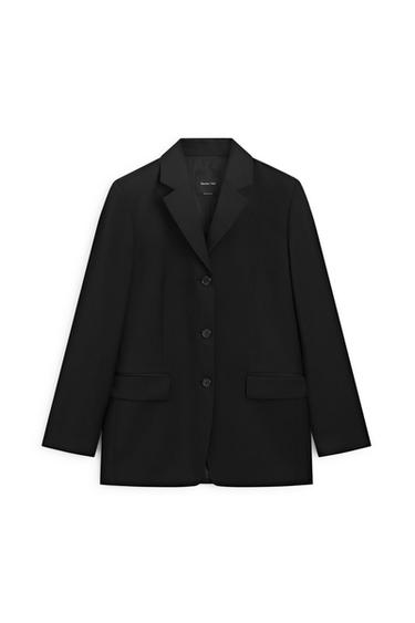 Blazer 100 % laine froide - Noir de Zara