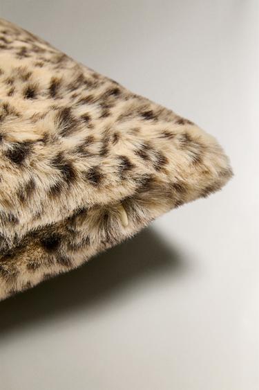 ANIMAL PRINT CUSHION COVER - Cream by Zara - Image 3