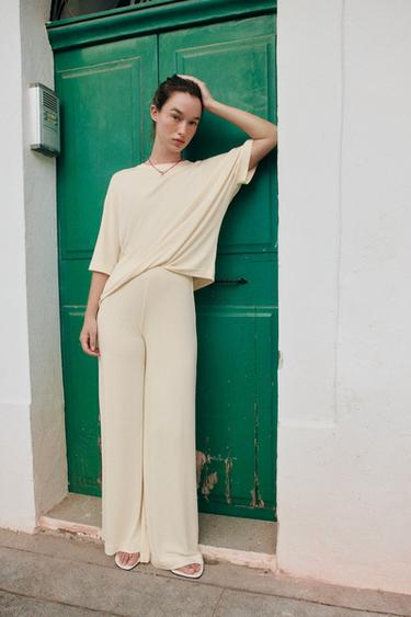 PANTALON PALAZZO FLUIDE - Bis de Zara