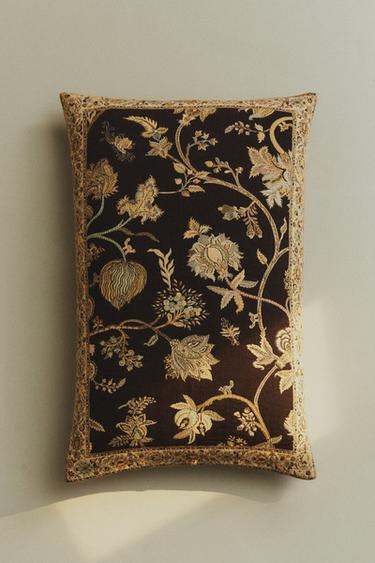 HOUSSE DE COUSSIN JACQUARD - Marron de Zara - Image 5