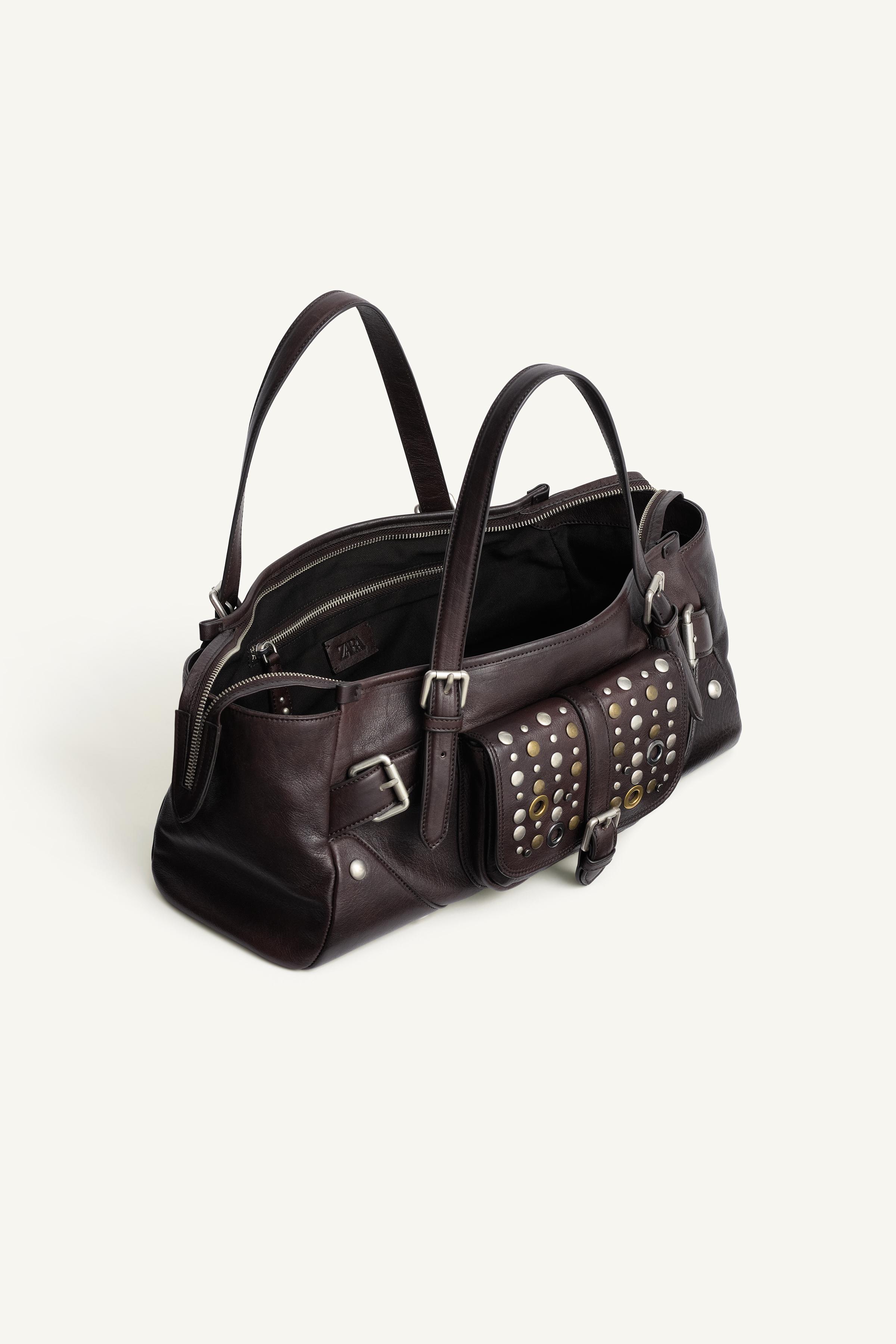 LIMITED EDITION STUDDED LEATHER SHOULDER BAG