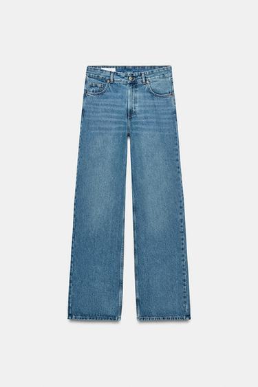 JEANS TRF RECTOS TIRO MEDIO - Azul de Zara - Imagen 0