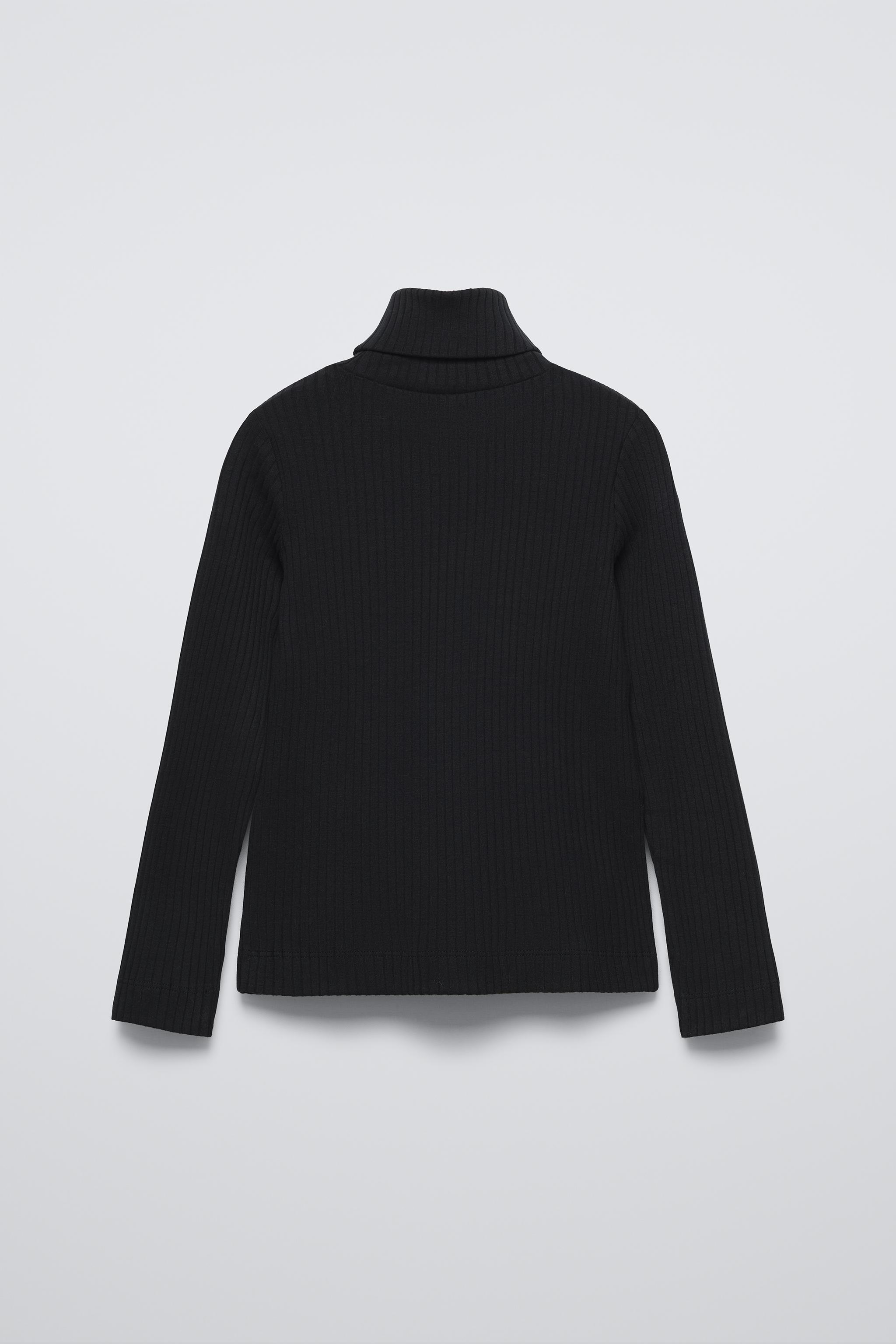 Ribbed turtleneck sweater zara online