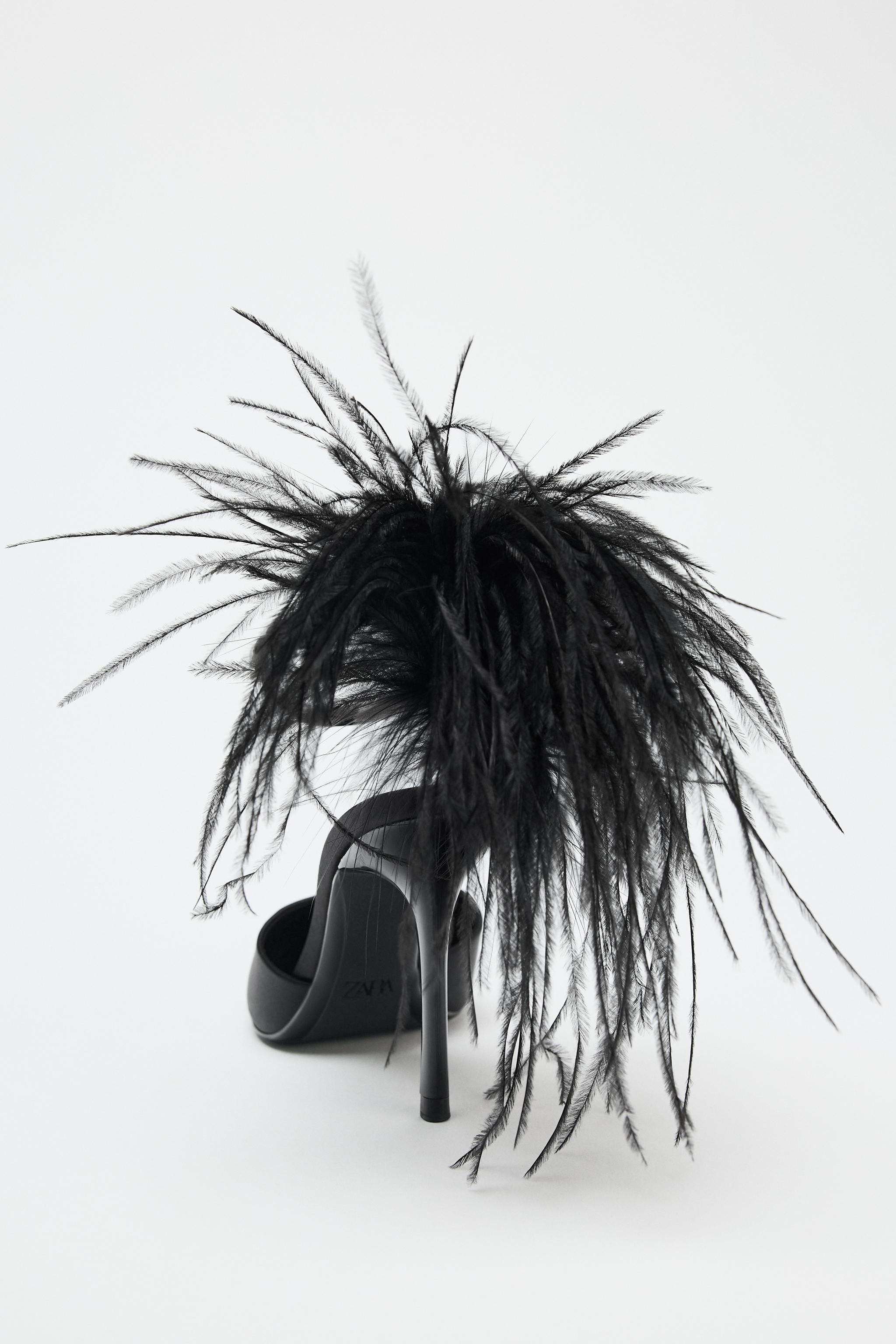 FEATHER FANTASY HEELS - Black | ZARA Canada